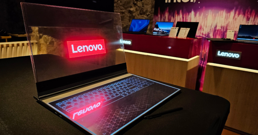 Lenovo Transparent Laptop